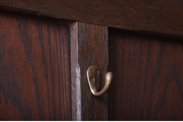 アンティーク雑貨　アンティーク ダイヤガラス入り!フック付きパーテーション(衝立て)