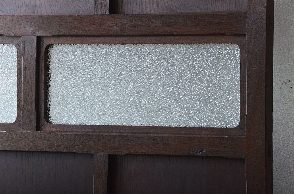 アンティーク雑貨　アンティーク ダイヤガラス入り!フック付きパーテーション(衝立て)