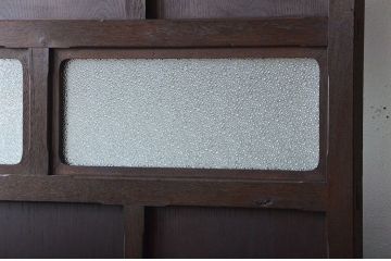 アンティーク雑貨　アンティーク ダイヤガラス入り!フック付きパーテーション(衝立て)