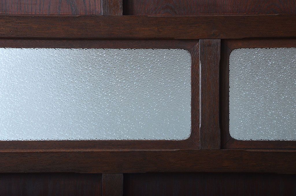 アンティーク雑貨　アンティーク ダイヤガラス入り!フック付きパーテーション(衝立て)