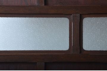 アンティーク雑貨　アンティーク ダイヤガラス入り!フック付きパーテーション(衝立て)