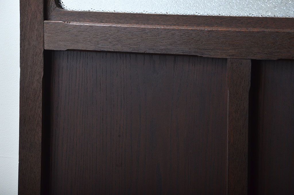 アンティーク雑貨　アンティーク ダイヤガラス入り!フック付きパーテーション(衝立て)