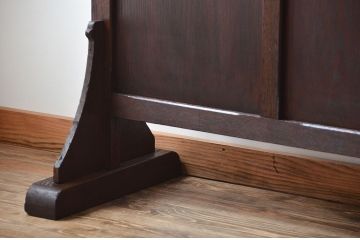 アンティーク雑貨　アンティーク ダイヤガラス入り!フック付きパーテーション(衝立て)