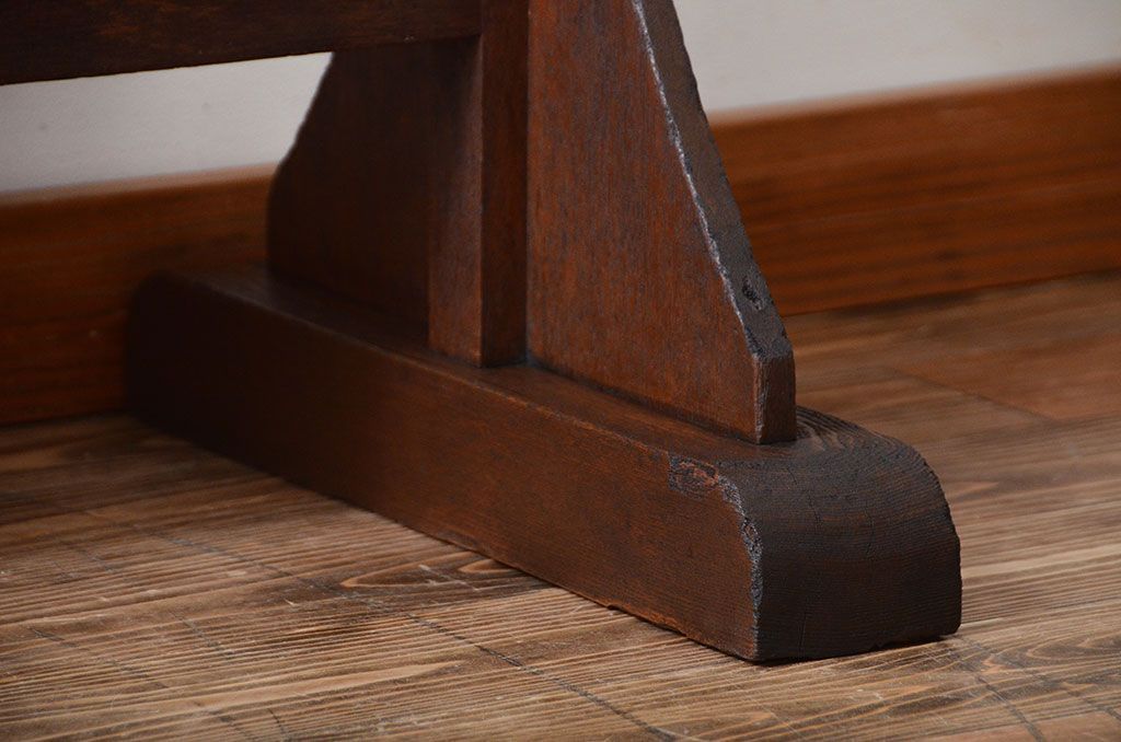 アンティーク雑貨　アンティーク ダイヤガラス入り!フック付きパーテーション(衝立て)