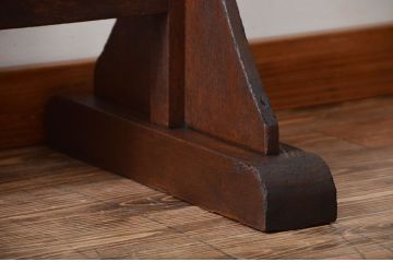 アンティーク雑貨　アンティーク ダイヤガラス入り!フック付きパーテーション(衝立て)