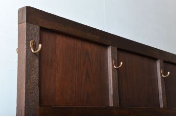 アンティーク雑貨　アンティーク ダイヤガラス入り!フック付きパーテーション(衝立て)