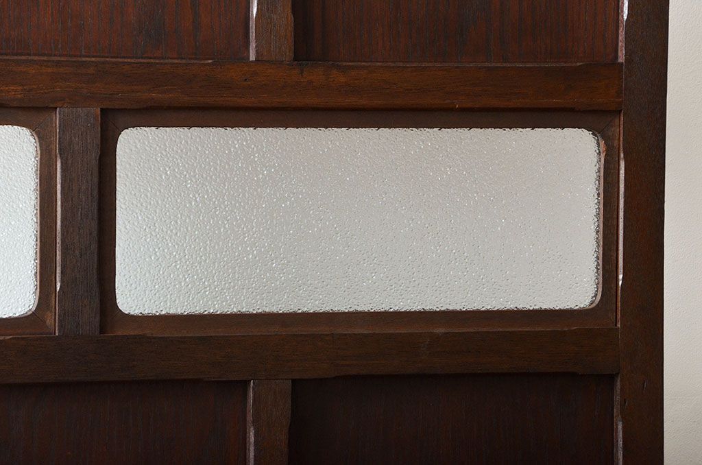 アンティーク雑貨　アンティーク ダイヤガラス入り!フック付きパーテーション(衝立て)