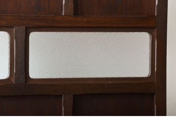 アンティーク雑貨　アンティーク ダイヤガラス入り!フック付きパーテーション(衝立て)