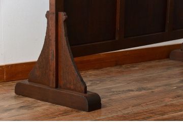 アンティーク雑貨　アンティーク ダイヤガラス入り!フック付きパーテーション(衝立て)