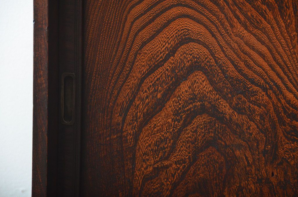 アンティーク家具　古民具・骨董　高級品!三方欅材の二段重ね三尺水屋箪笥