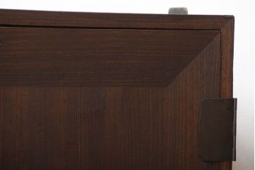 アンティーク家具　和製アンティーク　古い桐材の鉄脚付きローボード(2)