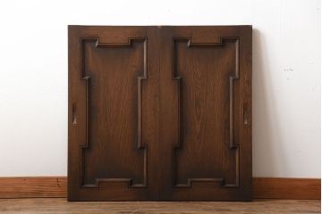 中古　永田良介商店製!優美でおしゃれな高級引き戸2枚セット(1)