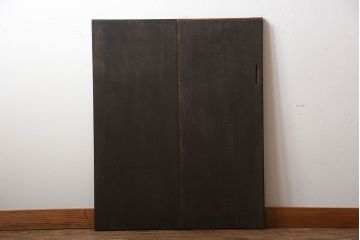 中古　永田良介商店製!優美でおしゃれな高級引き戸2枚セット(2)