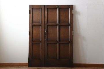 中古　両開き　永田良介商店製!優美で高級な親子ドア(定価約58万円)