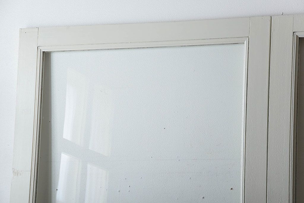 アンティーク　店舗にぴったり!背の高いペイント引き戸3枚セット