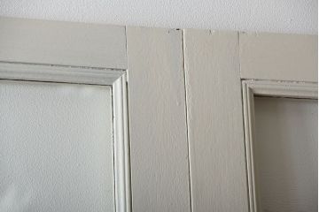 アンティーク　店舗にぴったり!背の高いペイント引き戸3枚セット