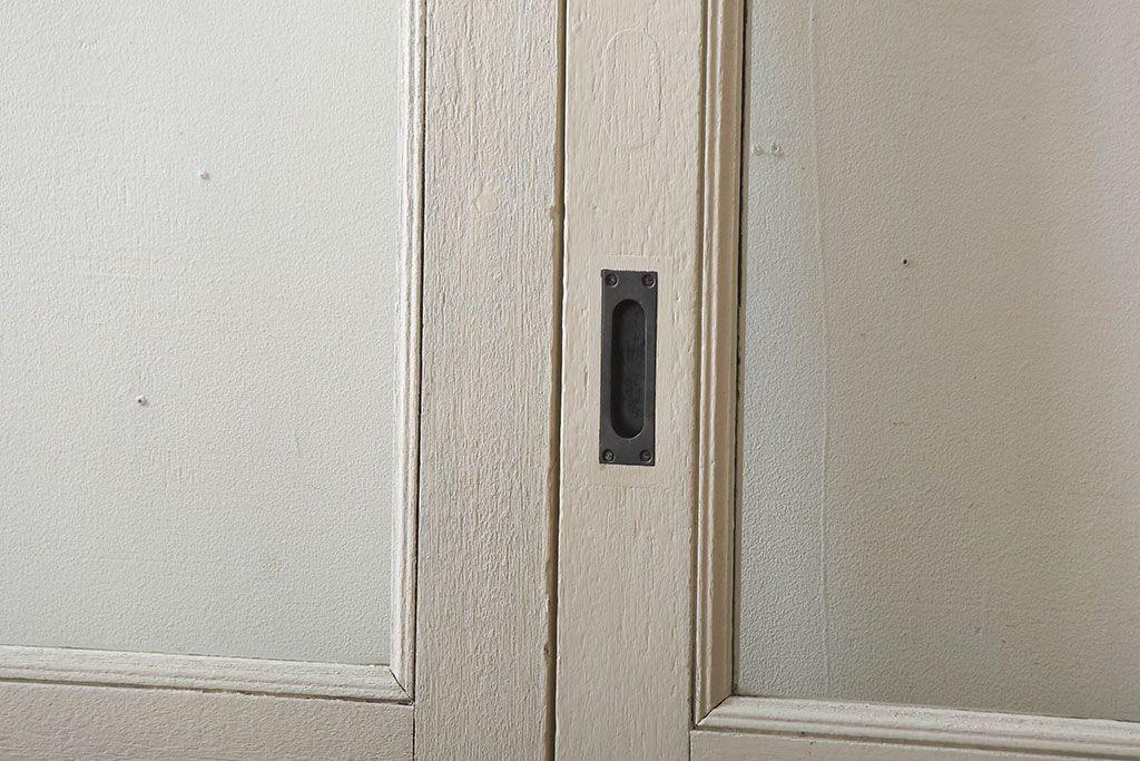 アンティーク　店舗にぴったり!背の高いペイント引き戸3枚セット