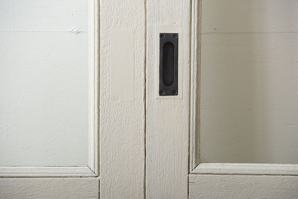 アンティーク　店舗にぴったり!背の高いペイント引き戸3枚セット