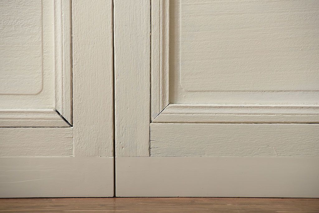 アンティーク　店舗にぴったり!背の高いペイント引き戸3枚セット