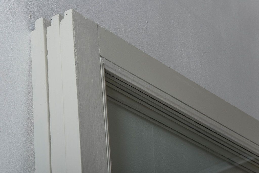 アンティーク　店舗にぴったり!背の高いペイント引き戸3枚セット