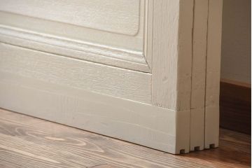 アンティーク　店舗にぴったり!背の高いペイント引き戸3枚セット