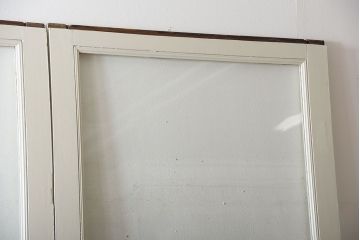 アンティーク　店舗にぴったり!背の高いペイント引き戸3枚セット