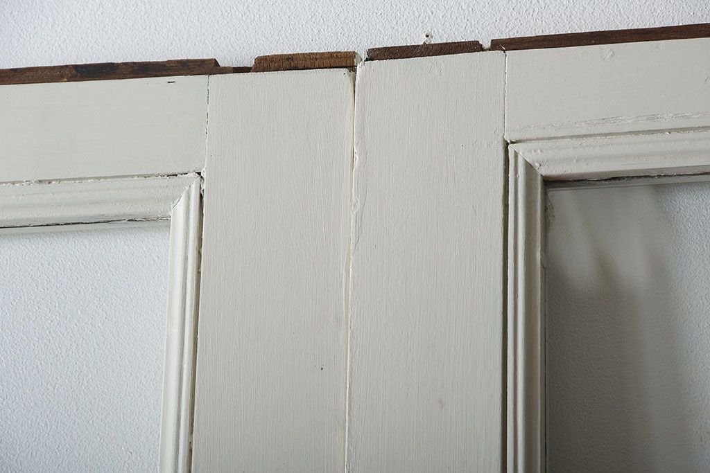 アンティーク　店舗にぴったり!背の高いペイント引き戸3枚セット