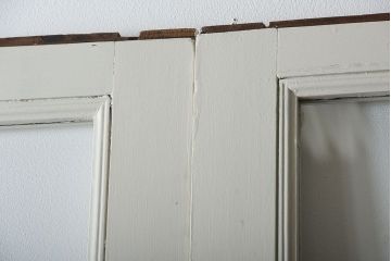 アンティーク　店舗にぴったり!背の高いペイント引き戸3枚セット