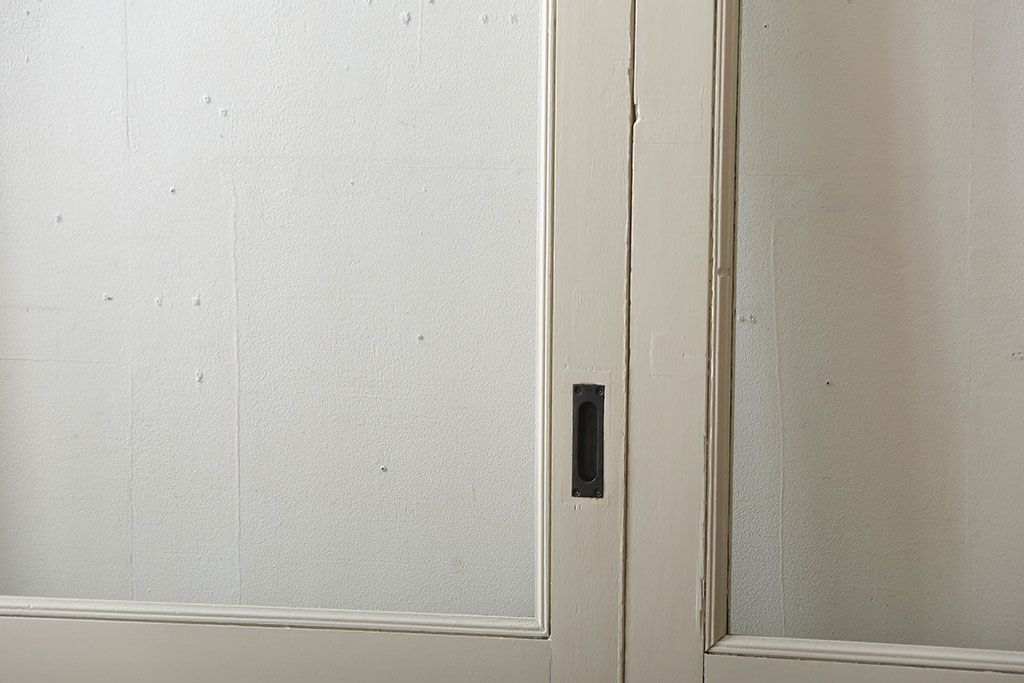 アンティーク　店舗にぴったり!背の高いペイント引き戸3枚セット