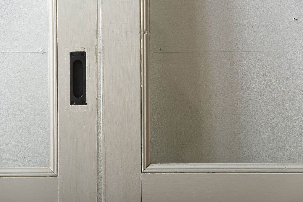 アンティーク　店舗にぴったり!背の高いペイント引き戸3枚セット