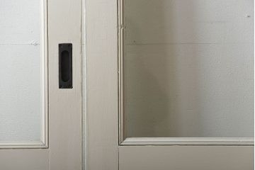 アンティーク　店舗にぴったり!背の高いペイント引き戸3枚セット