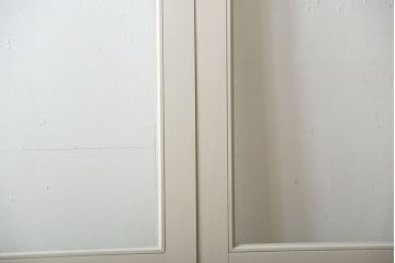 アンティーク　店舗にぴったり!背の高いペイント引き戸2枚セット