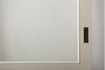 アンティーク　店舗にぴったり!背の高いペイント引き戸2枚セット