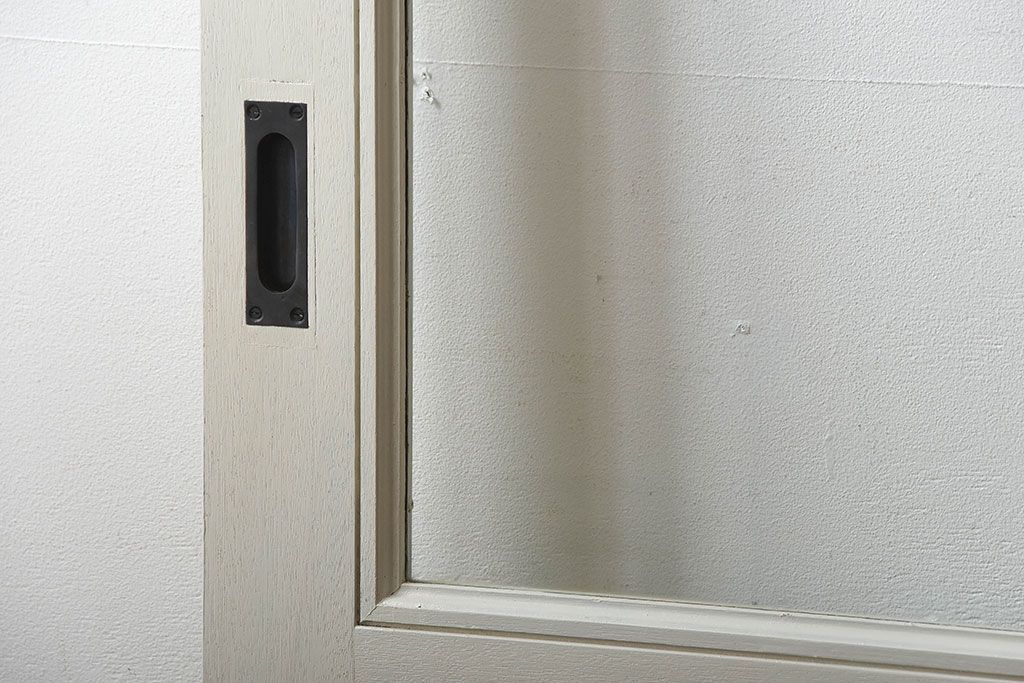 アンティーク　店舗にぴったり!背の高いペイント引き戸2枚セット