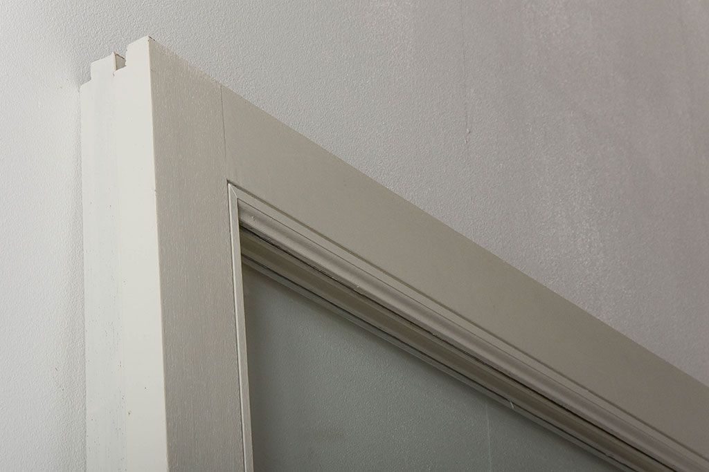 アンティーク　店舗にぴったり!背の高いペイント引き戸2枚セット