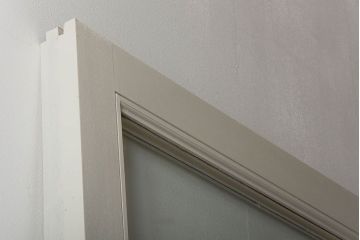 アンティーク　店舗にぴったり!背の高いペイント引き戸2枚セット