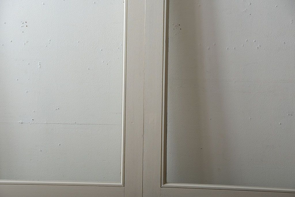 アンティーク　店舗にぴったり!背の高いペイント引き戸2枚セット