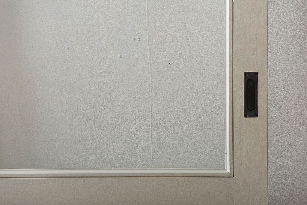 アンティーク　店舗にぴったり!背の高いペイント引き戸2枚セット