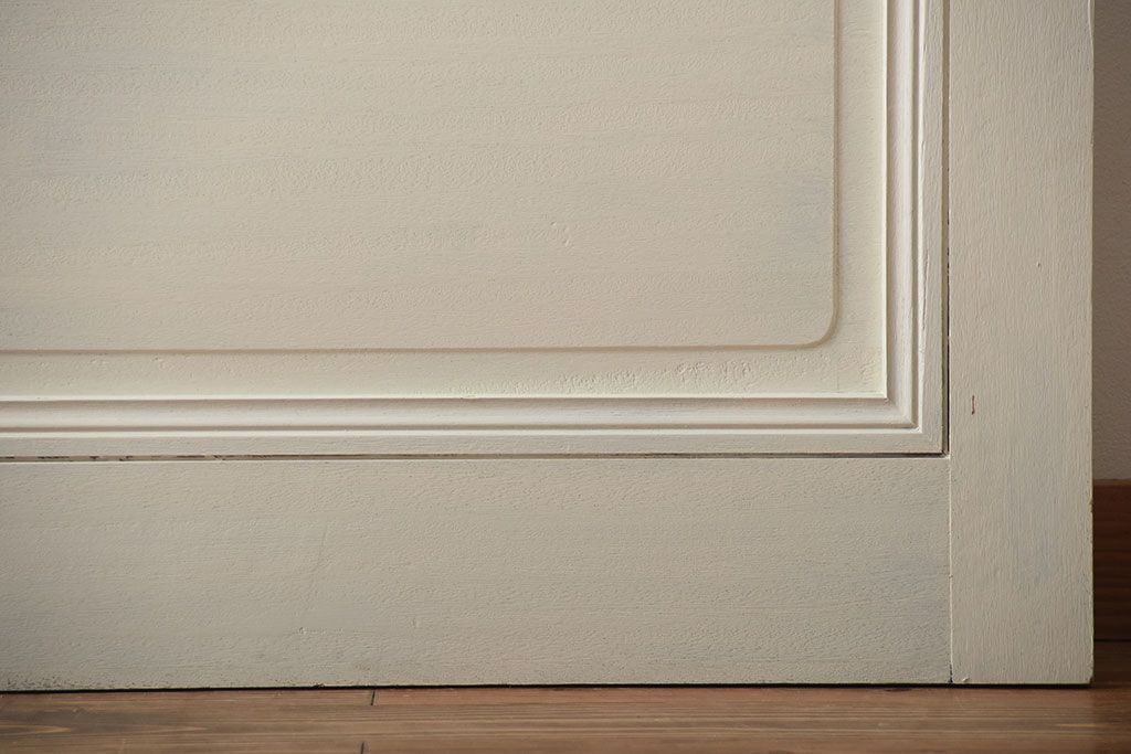 アンティーク　店舗にぴったり!背の高いペイント引き戸2枚セット