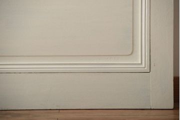 アンティーク　店舗にぴったり!背の高いペイント引き戸2枚セット