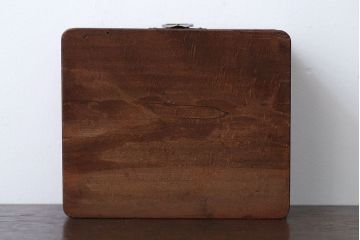 アンティーク雑貨　アンティーク　古い木製の小さな小物入れ(小箱・印鑑ケース)