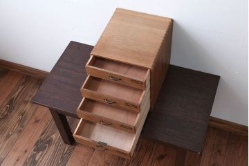 アンティーク家具　和製アンティーク　ネームプレート!古い木製の小引き出し