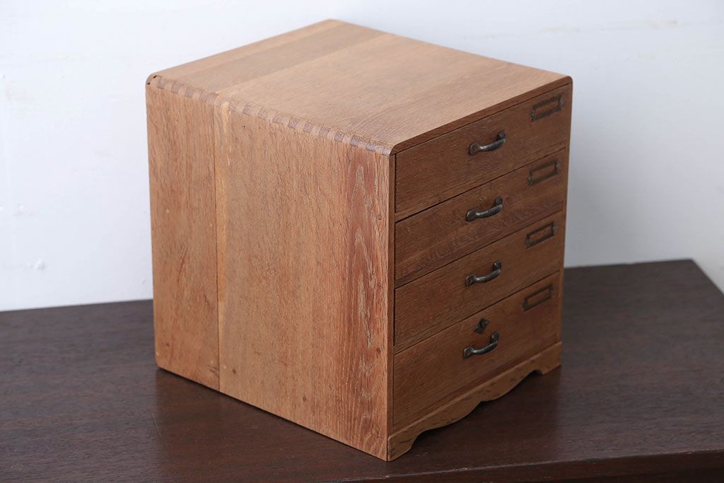 アンティーク家具　和製アンティーク　ネームプレート!古い木製の小引き出し