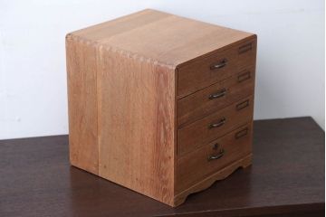 アンティーク家具　和製アンティーク　ネームプレート!古い木製の小引き出し