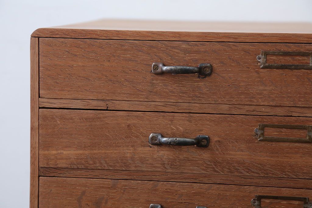 アンティーク家具　和製アンティーク　ネームプレート!古い木製の小引き出し