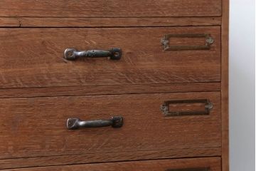アンティーク家具　和製アンティーク　ネームプレート!古い木製の小引き出し