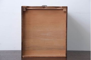 アンティーク家具　和製アンティーク　ネームプレート!古い木製の小引き出し