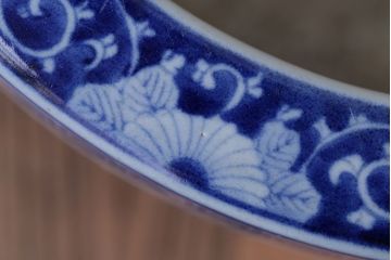 アンティーク雑貨　古民具・骨董　大正〜昭和時代　窓絵のアンティーク瀬戸火鉢