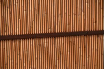 古民具・骨董　和製アンティークの趣のある簾戸(簀戸、葦戸)4枚セット(1)