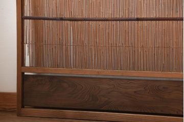 古民具・骨董　和製アンティークの趣のある簾戸(簀戸、葦戸)4枚セット(1)